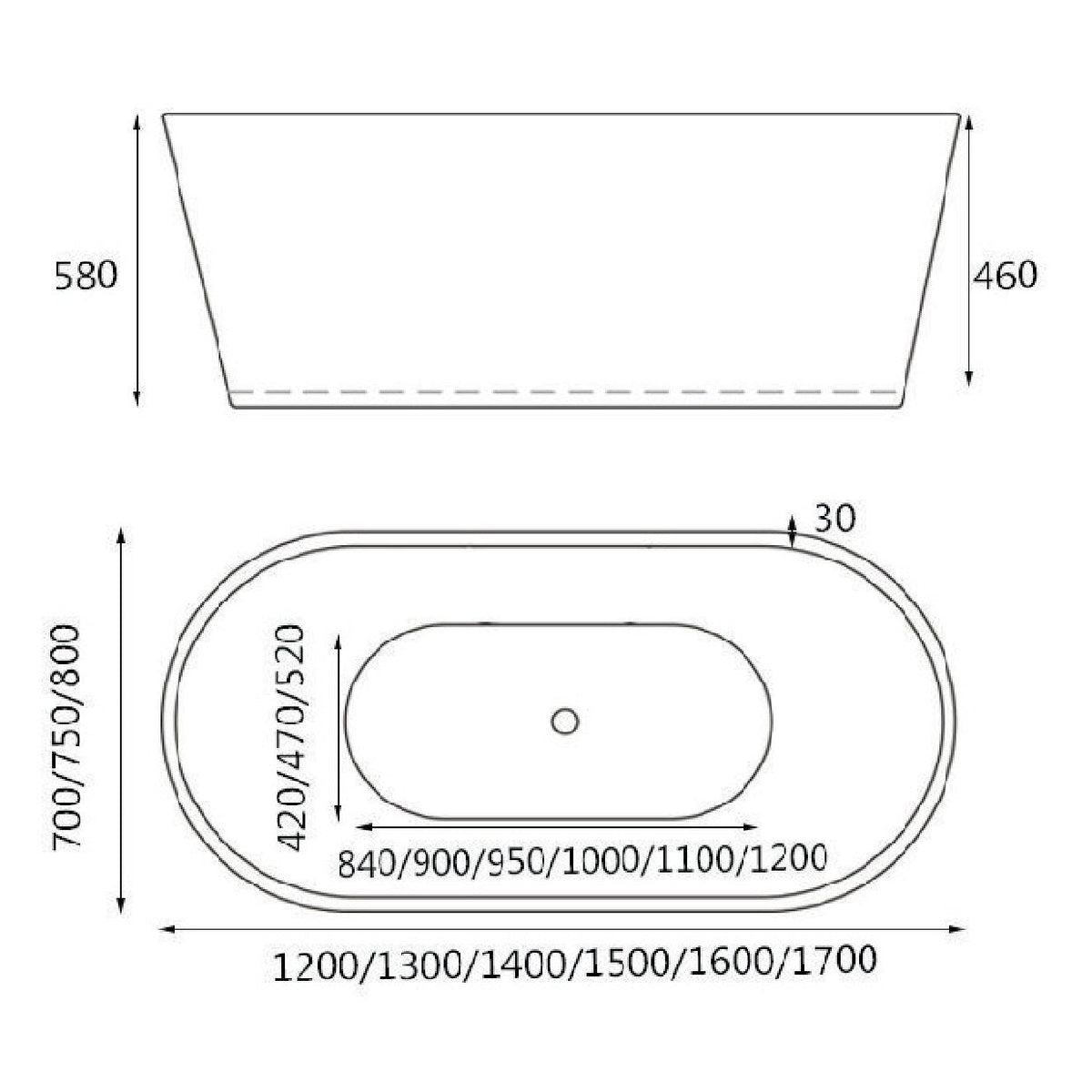 HERA Bathtub 1005 Oval Stand Alone  Mini Bathtub *PRE-ORDER* – Haus Square  Pte Ltd