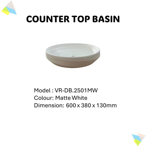 Counter Top Basin DB.2501MW