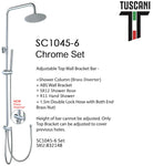 TUSCANI Shower Set SC1045-6C