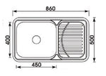 MONIC Insert Kitchen Sink i-860