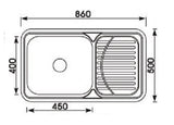 MONIC Insert Kitchen Sink i-860