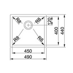 FRANKE Kitchen Sink Undermount Single Bowl  PZX 110-45