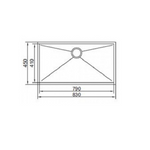 FRANKE Kitchen Sink Undermount Single Bowl  PZX 110-79