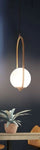 PENDANT LIGHT (BALL LIGHT W OVAL RING) 12004