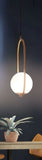 PENDANT LIGHT (BALL LIGHT W OVAL RING) 12004